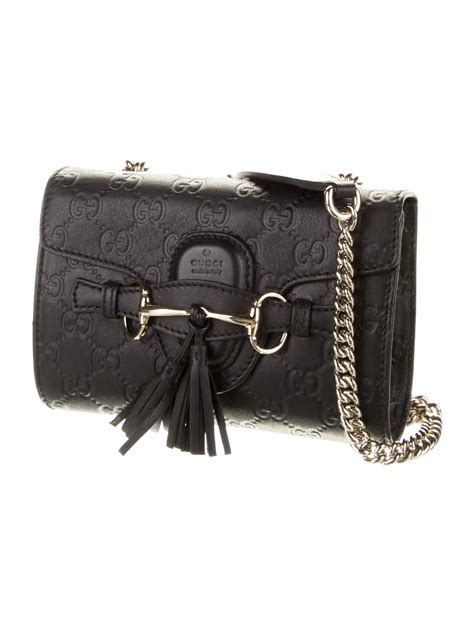 gucci emily mini black|Gucci Emily Mini Crossbody Bag .